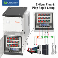 Système de stockage de batterie industriel refroidi par air JApower 125 kW 348 kWh tout-en-un avec onduleur hybride Solis pour le contrôle des pics de charge en usine