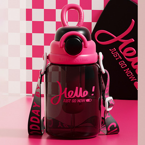 Plastic Water Bottle 1000Ml Bpa Free Portable For School And Sports Use - Product Image 1