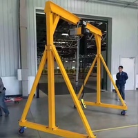 Grue à portique miniature d'intérieur avec palan électrique, capacité de 1 tonne, 2 tonnes, 3 tonnes, 6 tonnes, 10 tonnes, légère et portable, fournie par l'usine