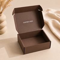 Boîte d'expédition cosmétique recyclable avec logo personnalisé, boîte d'expédition aérienne pour emballages de petites marques de beauté