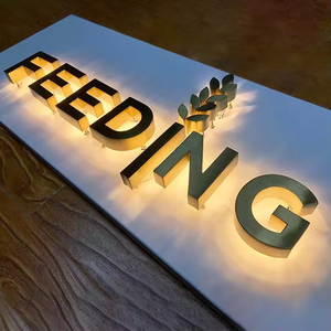 Lettres LED rétroéclairées extérieures étanches en acrylique 3D pour enseignes de restaurants de restauration rapide et devantures de cantines - Product Image 5