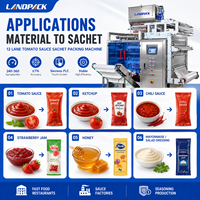 Machine d'emballage multi-voies pour sachets de concentré, purée, pâte, sauce, ketchup, marinade, shampoing, pâtes, pizza et assaisonnement à la tomate