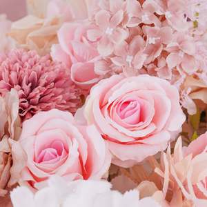Rosas Rosadas Artificiales de Seda de Lujo, Bolas de Flores de Alta Calidad para Decoración de Pasillos de Boda, Adornos Colgantes para Fiestas y Ceremonias - Product Image 3