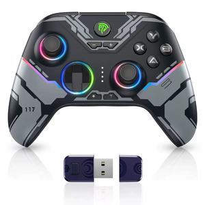 Nuevo <span class=keywords><strong>EASYSMX</strong></span> X15 2025 para <span class=keywords><strong>Switch</strong></span> Pro Controller, Joysticks con Luz RGB, Gatillos, Gamepad Inalámbrico de 2.4GHz - Product Image 1