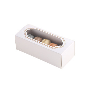 Scatola per Macaron in Cartone per Alimenti, Confezione da 5, Piccola, Bianca, con Finestra, per Natale, Prezzo all'Ingrosso - Product Image 5