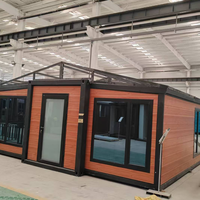 Maison conteneur modulaire préfabriquée en acier, directement de l'usine, espace de vie portable, cabine extensible 20ft 40ft