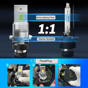 Direkt ab Werk: Verbesserte Plug-&-Play All-in-One D2S D2R D4S D4R 110W 11000LM D-Serie <span class=keywords><strong>Auto</strong></span>-LED-Scheinwerferlampe als HID-Ersatz - Product Image 4