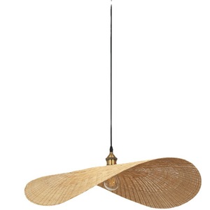 Creative Irregular Pendant <b>Lights</b> 40 50 60 70 Cm Led Japanese Style Bamboo Woven Art Lighting For Living Room And <b>Dining</b> Room - Product Image 3