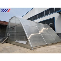 Four de séchage agricole durable à faible coût, structure en plastique et tunnel en film d'acier pour la culture de fleurs et de plantes