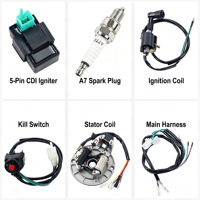 Kit d'allumage complet en plastique avec bobine CDI, faisceau de câblage, interrupteur d'arrêt et prise pour Z50 ST50 Monkey 50-110cc pour VTT à démarrage au pied OEM
