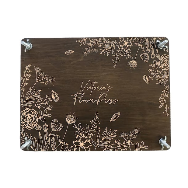Custom Natural Lovers Gift Wooden Flower Plant Press Kit 20 cm X 20 cm Wood Flower Press for Flowers Lovers