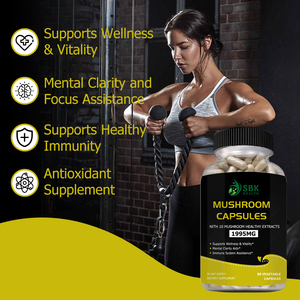 High Quality Mushroom Capsules With Boosts Energy Vitality Supports Wellness Assistance Dietary <b>Supplement</b> Stress Relisf Pills - Product Image 3
