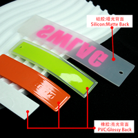 Écusson en PVC souple de haute qualité avec logo de marque personnalisé, à coudre sur les vêtements, accessoires vestimentaires, badge en vinyle 3D en caoutchouc pour vêtements