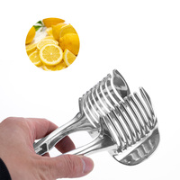 Trancheuse à tomates coupe-citron pince à fruits à main en aluminium polyvalente tranchage facile porte-kiwi légumes pomme de terre usage domestique