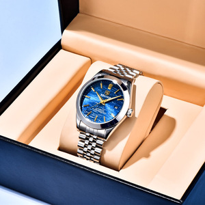 Montre-bracelet automatique de luxe pour homme Benyar 5209 avec design classique pour les affaires, mouvement tourbillon ETA, diamètre du cadran 36 mm - Product Image 6
