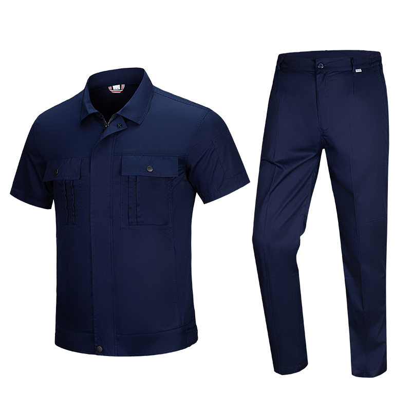 Roupas de trabalho para mulheres, roupas de trabalho para escritório, roupas jeans de manga curta, uniforme de trabalho para homens e mulheres, roupas de trabalho de segurança