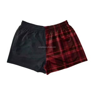 Short de rugby de football autochtone par sublimation Short de football unisexe respirant de haute qualité Short de football australien avec poches - Product Image 2