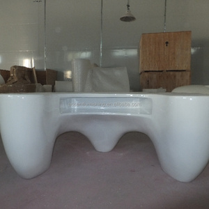 Nouveaux arrivages Comptoir de réception de luxe en PRF blanc moderne pour hôtels, <span class=keywords><strong>banques</strong></span>, studios, cinémas et hôpitaux - Product Image 5