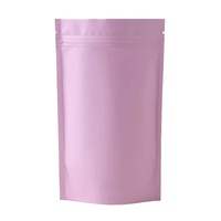 Sacs d'emballage refermables/doypack en Mylar pour aliments, sacs de rangement noirs mats, sachets autoportants/sacs de sécurité en aluminium pour bonbons, 100 unités