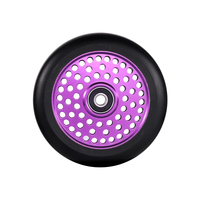 Ruedas para Patinete Acrobático Spaceflip 110mm Pro, Rodamientos ABEC-9, Núcleo de Aluminio 6061-T6, Diseño Anti-Vibración, PU de Alto Rebote, EN14619, 100kg