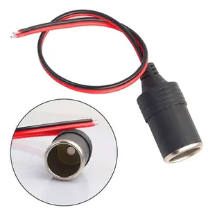 Car Charger Battery Cable High Current Car Cigarette Lighter Female Socket with Wire