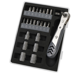 Ratchet Screwdriver Set 24 In 1 Precision Tool Kit With Magnetic Bits For Household Repair 112x155mm - Product Image 3