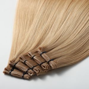 Extensions per Capelli Biondi Europei Remy 12A, Doppia Tessitura, Annodate a Mano, Effetto Luce Morbida, Nuovo Design Invisibile, Sbiancate e Tinte - Product Image 1