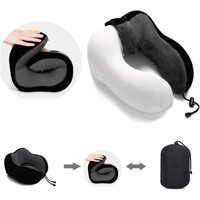 Oreiller de cou en mousse à mémoire de forme réglable, soutien de la tête, oreiller doux pour dormir et se reposer