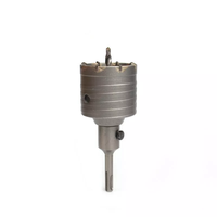 Scie cloche professionnelle de haute qualité en carbure de tungstène pour mur en béton, à pointe cruciforme, avec mandrin intégré SDS intégral