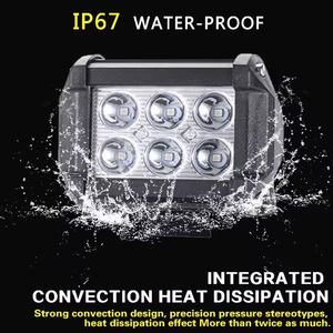 Luz de Trabajo LED para Auto, Faro Delantero de 6 LED, Luces Antiniebla de Alta Potencia 36W 12V-24V, Redondas, Todoterreno, Garantía de 3 Años - Product Image 6