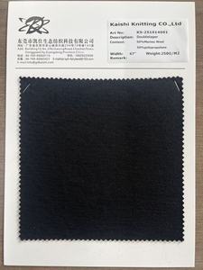 Tejido de Doble Capa 50% <span class=keywords><strong>Lana</strong></span> <span class=keywords><strong>Merino</strong></span> 50% Polipropileno - Retiene el Calor Corporal, Absorbe la Humedad, Secado Rápido para Exteriores - Product Image 3