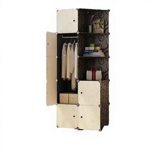 Portable DIY Convertible Modern Cube Closet Plastic <b>Wardrobe</b> <b>Foldable</b>- Home Furniture - Product Image 2