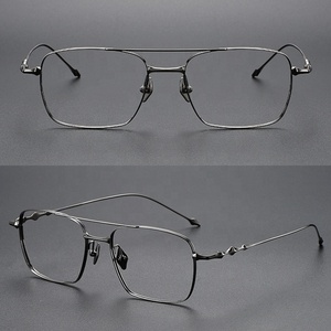 Titan mới nhất thời trang Kính mắt <span class=keywords><strong>Frames</strong></span> Luxury khung quang học nam tính vàng hình chữ nhật Eyewear kính mắt kính - Product Image 5