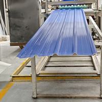 Hitzebeständige Trapezförmige Langspann-UPVC-Wellblechdachplatte Industriequalität Harz-PVC-Dachpaneel