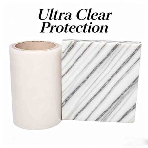 <span class=keywords><strong>Film</strong></span> de protection souple en PE effet marbre, rouleau anti-rayures et anti-taches pour comptoirs en pierre, sans résidu, prix usine - Product Image 4