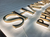 Enseignes lumineuses LED 3D personnalisées en aluminium pour salons de coiffure et de beauté, étanches IP65, pour décoration murale directionnelle