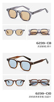 Lunettes de soleil à monture épaisse dégradé orange, monture intégrale, en gros, en stock - Protection UV400 CP Pin Core - Personnalisation OEM pour la revente