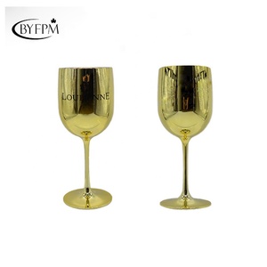 Glaces au vin de champagne d'or de qualité alimentaire, verre en plastique personnalisé de <span class=keywords><strong>Chandon</strong></span> de <span class=keywords><strong>Moet</strong></span> - Product Image 3