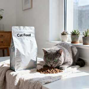 Sachet Doypack Personnalisé Imprimé Fini Mat Refermable avec Fermeture Ziplock pour Aliments pour Animaux de Compagnie, Petit Format - Product Image 3