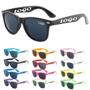 Lunettes de soleil promotionnelles personnalisées avec logo RG, en plastique, <span class=keywords><strong>pas</strong></span> chères, pour hommes et femmes, pour l'extérieur, grises, rouges, bleues, café - Product Image 1