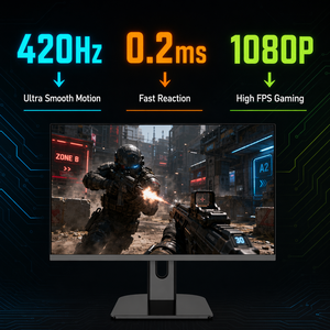 Nouvel écran de jeu 420Hz 24,1 pouces FHD 0,2 ms Esports <span class=keywords><strong>TN</strong></span> G-Sync FreeSync DP Haute résolution LCD OEM Vente en gros - Product Image 2