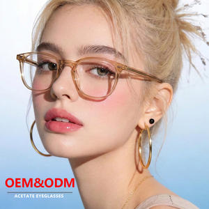 نظارات بصرية إيطالية مصنوعة يدويًا من الأسيتات بتصميم جديد ، نظارات عالية الجودة جاهزة - Product Image 1