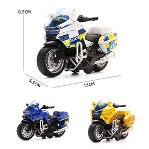 Modellino di Moto in Scala 1:14 con Retrocarica, Giocattolo in Metallo della Polizia Scozzese con Luci e Suoni, Moto Elettrica Die-cast per Bambini - Product Image 2