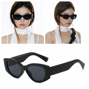 Lunettes de soleil œil de chat, monture intégrale, UV400, style rétro, unisexe, protection solaire, mode adulte - Product Image 1