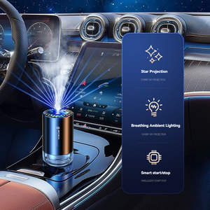 Nuevo Ambientador Inteligente para Auto de 3 Modos, Difusor de Aroma de Aleación de Aluminio Negro con Capacidad para Fragancia Líquida, Interior Fresco para Auto - Product Image 4