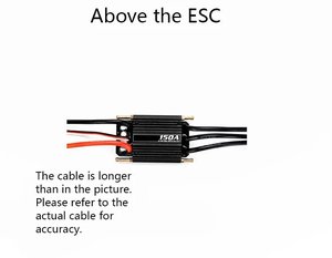 ชุดควบคุมความเร็วอิเล็กทรอนิกส์แบบไร้แปรงถ่าน ESC 150A กันน้ำ สำหรับมอเตอร์ DC พร้อมชุดคอมโบ 5.5V/5A BEC 2-6s สำหรับโดรนอุตสาหกรรม Fpv Uav quadcopter - Product Image 3