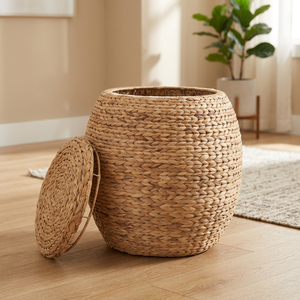 Eco-Friendly Multifunction <b>Storage</b> <b>Baskets</b> <b>for</b> <b>Bathroom</b> Wire in Pantry Cabinet Handwoven Onion Portable Pop up Hamper Bread - Product Image 4