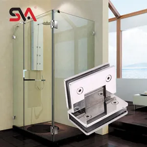40kg Soft Closing Door Hinges Manufacturer Glass Shower Door Brass 304 Stainless Steel Glass to Glass Door Pivot Hinge