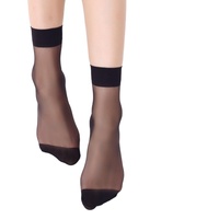Chaussettes et bonneterie couleur de peau pour femmes, chaussettes en Nylon transparent à hauteur de cheville, doux et serré, chaussettes d'été pour dames