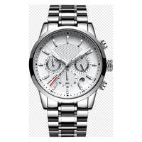 Montres de sport en acier lumineuses, avec affichage 24 heures et calendrier, de conception et fabrication en usine, similaire aux chronomètres, pour marque privée